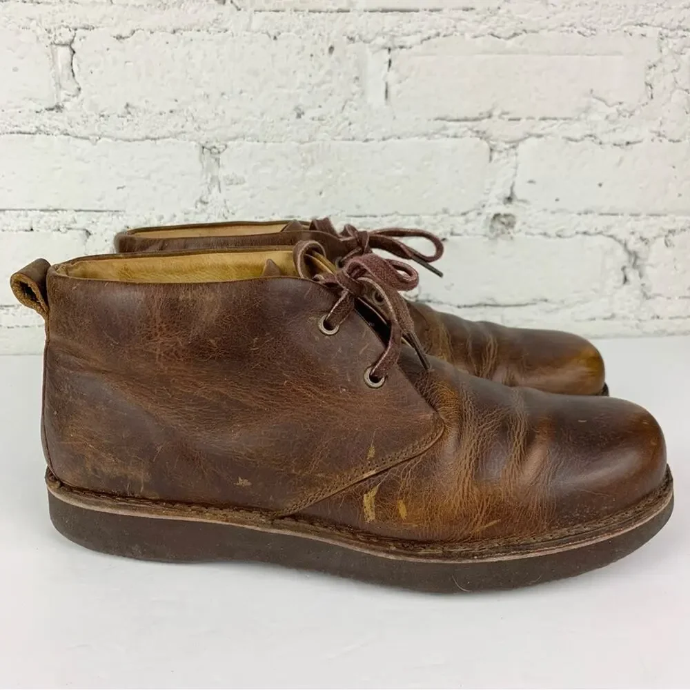 Samuel Hubbard Chukka Boot-Up Saddle Tan Leather Laced Boots 10M